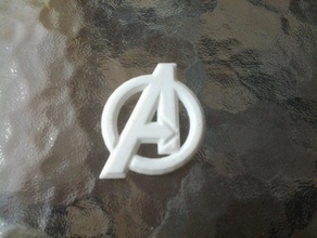 avengers logo relief 3d print model - Mito3D