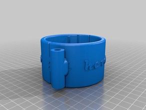 soporte lampara les bracelets personnalisé 3d print model - Mito3D