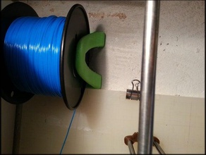 filament duck remix wall below-shelf mounting 3d printer accessories spool holder stand 3d print model - Mito3D