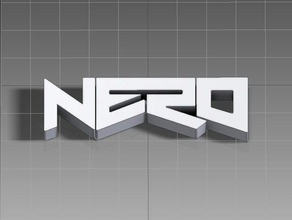 nero logo decor dubstep music techno 3d print model - Mito3D