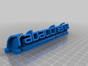 tabaccherianameplate office customized 3d print model - Mito3D