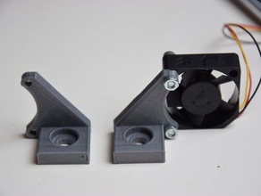 2020-Profil - 30 mm-Lüfter montieren 3d-Drucker Teile 2020 extrusion fan mount radds 3d print model - Mito3D