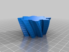 twisted gear vase decor 3d print model - Mito3D
