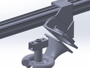 fan duct nozzle support - v2 3drag k8200 3d printer parts 3d print model - Mito3D