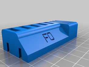stick usb cartão sd titular fo organização personalizado 3d print model - Mito3D