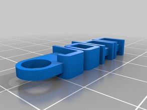 my customized message keychain john organization 3d print model - Mito3D