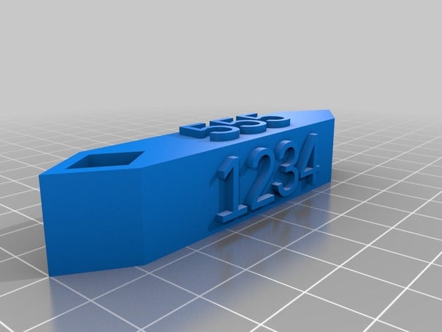 personnalisable, étiquette de bagage porte-clés customizer fob clé les bagages numéro téléphone utile 3D print model - Mito3D
