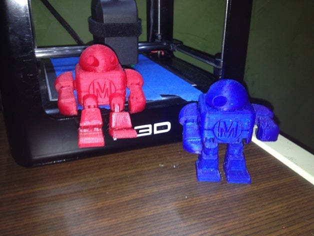 maker faire di robot action figure a gamba larga e articolazioni modello 3D print model - Mito3D
