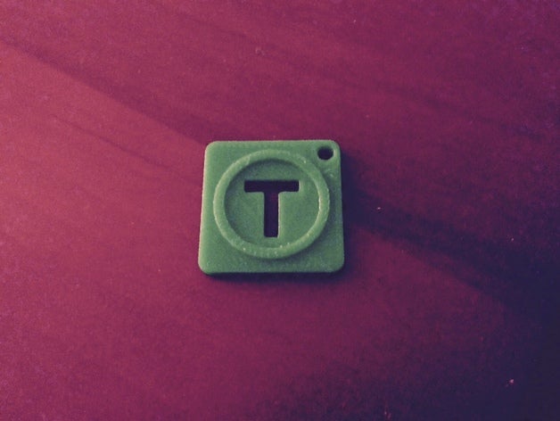 thingiverse logo keychain de porte-clés un trousseau clés 3D print model - Mito3D