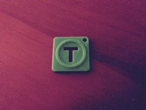 thingiverse logo keychain de porte-clés un trousseau clés 3d print model - Mito3D