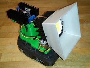 ryobi one+ conector de la batería + otras piezas que potente led lámpara hobby one 3d print model - Mito3D