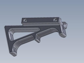 angled foregrip sport & outdoors afg grip 3d print model - Mito3D