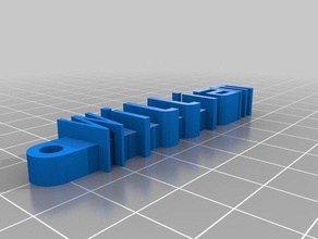 il mio messaggio personalizzato portachiavi wil organizzazione su misura 3d print model - Mito3D