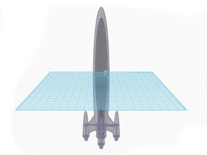 lua além veículos atômica grande foguete sci-fi gratuito nave espacial 3d print model - Mito3D