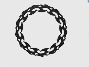 bracelet - semi flexible fashion 3d accessory black bracelets cool new 3d print model - Mito3D
