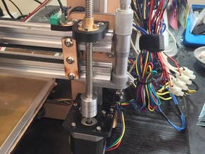 levar-parafusos do kit de actualização Impressora 3d peças fuso parafuso avanço makerfarm i3v prusa 3d print model - Mito3D