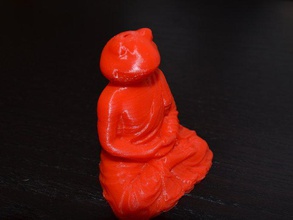 buddha-Frosch Skulpturen 123d fangen die meditation mesh statue 3d print model - Mito3D