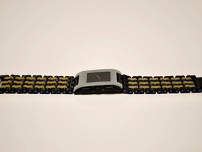 robox pebble watch strap v2 fashion cel uk band wristwatch 3d print model - Mito3D