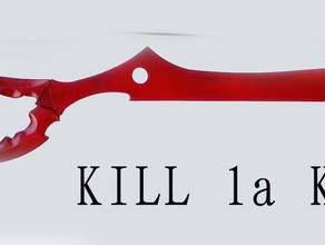 ryuko makas bıçak sanat anime öldür 3d print model - Mito3D