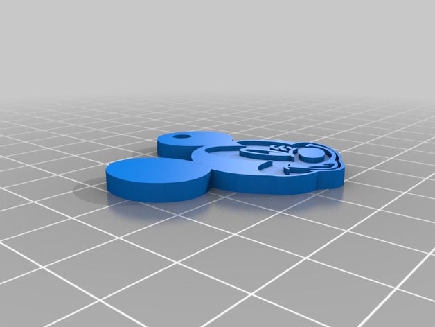 mickey mouse de porte-clés mickeymouse 3D print model - Mito3D