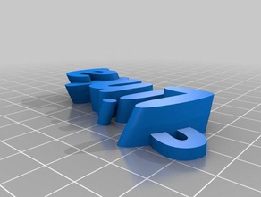 a linda organização personalizado 3d print model - Mito3D