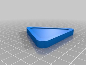 triangular air hockey puck toy & game accessories airhockey 3d print model - Mito3D