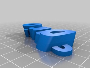 llavero dario letras organização personalizado 3d print model - Mito3D