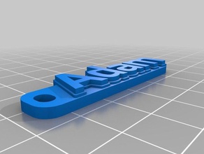 adam organização personalizado 3d print model - Mito3D