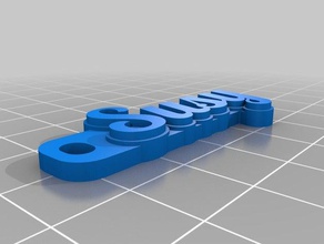 llavero susy ıstakoz organizasyon özelleştirilmiş 3d print model - Mito3D
