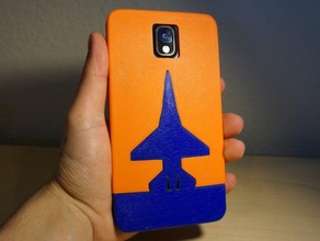 note 3 f-16 two part phone case fits small beds 150mm mobile airplane c cool samsung galaxy 3d print model - Mito3D