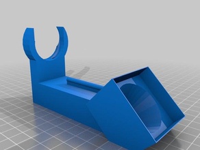 overhead kein tool Lüfter Halter Kanal reprappro mendel 3d Drucker Zubehör 40mm clip fan werkzeuglos 3d print model - Mito3D