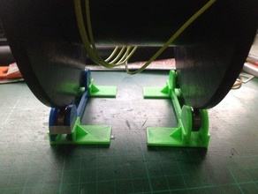 simple spool holder 3d printer accessories filament-spool filament roller 3d print model - Mito3D