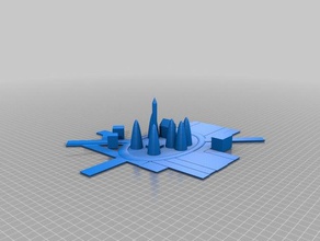 logan square La impresión en 3d 3d print model - Mito3D