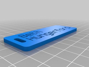 key tag beth organization customized 3d print model - Mito3D