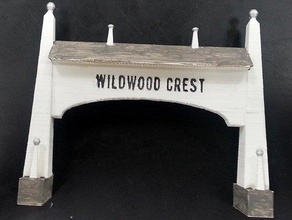 wildwood crest arch buildings & structures architecture history new jersey sign structure 3d print model - Mito3D
