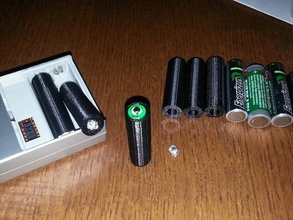 aaa aa battery adaptor household supplies batteries 3d print model - Mito3D