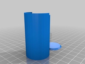 my customized cylindrical container keyboard keys containers 3d print model - Mito3D