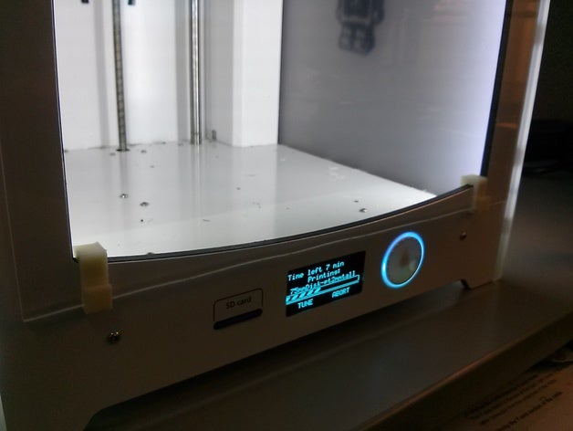 montaj klipler ön Pleksiglas 2 ultimaker 3d yazıcı parçaları kapak 3D print model - Mito3D