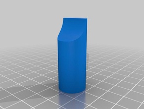 another simple fipple music customizer mouthpiece openscad whistle 3d print model - Mito3D