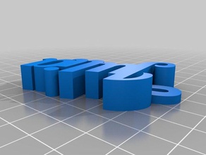 julia keychain organization customized 3d print model - Mito3D