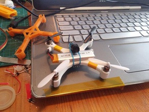 parametric brushed micro quadcopter lulfro alienwii etc r c vehicles 3d print model - Mito3D