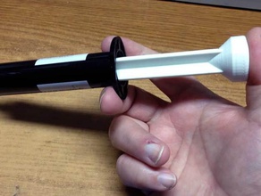 manual plunger 30ml cartridges commonly used phone repair diy adhesive cartridge syringe uv 3d print model - Mito3D