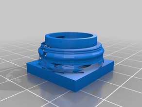 column base w-16mm hole 3d printing 3d print model - Mito3D