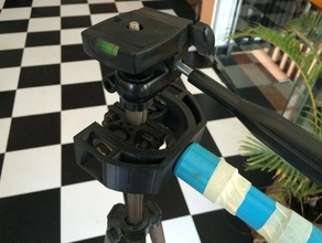 2-axis passive gimbal camera tripod bearings gimble clamp 3d print model - Mito3D