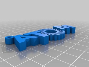 atom targhetta La stampa 3d 3d print model - Mito3D