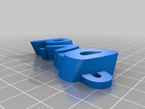 david name keyring keyfob organization customized 3d print model - Mito3D