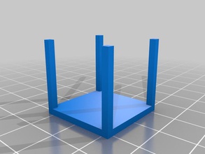 cube farm lack table other model openscad server 3d print model - Mito3D