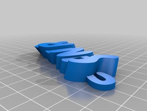mi personalizados iamburny del texto - nombre de sandra organización personalizado 3d print model - Mito3D