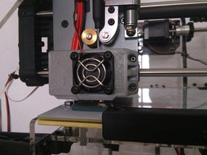 3d fan hotend fabrikator yazıcı ekstruder turnigy 3d print model - Mito3D