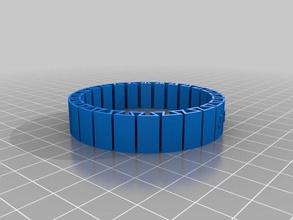 braclet jenny2 las pulseras personalizado 3d print model - Mito3D